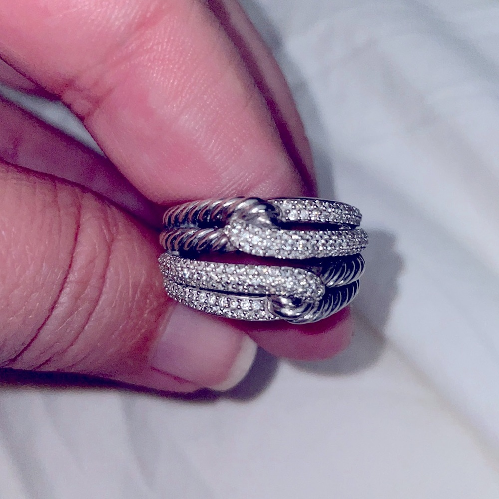 David Yurman double labyrinth ring for sale! Size 8.5-9